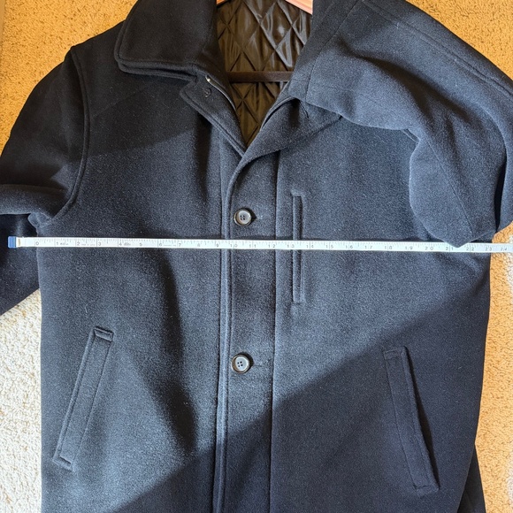 Ralph Lauren wool and cashmere car coat. Black - Picture 4 of 9